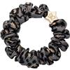 By Eloise London Silk Scrunchie Gold Star Elastico per capelli donna 1 pz colore Grey Leopard