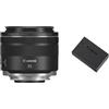 Canon obiettivo RF 35mm f/1.8 & LP-E17 Batteria Ricaricabile Nero/Antracite