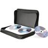 groov e Oxford - Custodia porta CD/DVD, con 120 tasche, colore: Nero