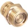 PATIKIL 3/8PT Maschio Filo Acqua Scarico Valvola, 2pz Valvole per Aria Compressore, Ottone Tono