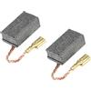 PATIKIL Carbonio Spazzole Spazzola Carbone Ricambio 14x9x6mm per Motori Elettrici Potenza Strumento Angolo Smerigliatrice Tavolo Ricambio Parte Riparazione, 2pz