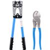 Glarks 2 pinze crimpatrici per cavi in CU / Al terminale a cricchetto con tagliacavi per cavi da 10, 8, 6, 4, 2, 1/0 AWG, taglio e crimpatura