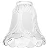 TOMETURE Paralume in Vetro Satinato E27 per Soffitto, Ricambio Decorativo | Accessori per Illuminazione, Foro Superiore 4, 2cm e Diametro 55mm, Superficie Liscia, Leggero