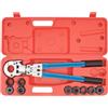MINRS Pinza a pressa per tubi di rame, profilo a V e profilo TH, per tubi in rame, con testa girevole a 360°, V12 V15 V18 V22 V28 e TH16 TH20 TH26 TH32 con