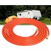 Poweka Tubo per Gas Industriale 500cm - Tubo Gas Propano Butano - 2 x 1/4 LKS Attacco - per Barbecue a Gas 10 Bar