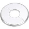 PATIKIL Flangia Divisa a Parete, 34,5mm Copriforo con Piastra Autoadesiva Rotonda in ABS Copri Tubi Termosifoni Copertura per Decorazione Rubinetto Tubo Acqua Bagno Cucina, Argento