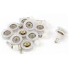 YUANQIAN YUANQIAN 8 pièces rainurées en V 22 mm de diamètre pour porte de douche (CH-V-22MM-8)