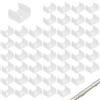 SEIWEI Clip di fissaggio per striscia luminosa a LED, 10-12 mm, staffa di montaggio per luci al neon, impermeabili, flessibili, per interni ed esterni, confezione da 100