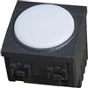 gloca Lampada Segnapasso 2P LED 220V Con Interruttore CLICK ON/OFF Compatibile Arké (Nero, 4000K)