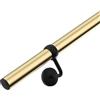 Stiley Living Kit corrimano per scale in ottone - Sistema di binari per ringhiere da interni in metallo con staffe e fissaggi neri, facile da installare - 1,2 m