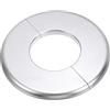 PATIKIL Flangia Divisa a Parete, 51mm Copriforo con Piastra Autoadesiva Rotonda in ABS Copri Tubi Termosifoni Copertura per Decorazione Rubinetto Tubo Acqua Bagno Cucina, Argento