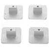 POPETPOP Pomelli per Mobili in Alluminio Quadrati 4 Pezzi Argento Opaco per Cassetti e Armadi da Bagno Stile Nordico Minimalista