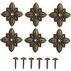 JUMPLAWN Set 6 Pezzi Adesivi per Mobili in Ferro Stile Antico Chiodi Decorativi a Forma di Diamante per Decorazioni Fai-da-te su Sedie e Letti