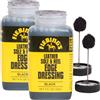 Fiebing's Medicazione per suola e tallone in pelle nera (confezione da 2 pezzi, 4 Fl Oz ciascuna) - Lucidatura per scarpe per suole e tacchi in pelle - Fornisce una finitura protettiva - Include