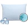 Deodar Cuscini Memory Foam, Morbidi e Traspiranti, Supporto per Testa e Collo - 40x60 cm Bianco Spirale 1pc