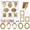 Horuili Cornici da Museo,Scatola da Museo Fai Da Te con luce LED,Set di Cornici Ricordo con 8 Cornici in Miniatura e 8 Figurine Ricche di Dettagli, per Anniversari, Compleanni e Occasioni Speciali