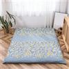 Generic Coprimaterasso Futon con Cerniera,Fodera in Cotone 100% per Materasso Tradizionale Shikibuton Futon,Copertura Protettiva per Tappetino Tatami,Lavabile (Senza Materasso),Flower1,Queen/150x200cm