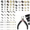 GZXUEHU 100 Pezzi Set di Chiusure Lampo Riparazione Kit,Riparazione Cerniera Lampo per Cerniera di Borse,Giacche,Tende,Bagagli,5Colori,4 Specifiche