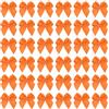 PATIKIL 1 Fiocchi Decorativi Mini 50Pz Fiocchetti per Bomboniere Mini Nastro di Raso per Applique Fai da Te Cucito Decorazione per Matrimonio Festa Arancione