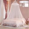 GTDOOCE Zanzariera Letto Matrimoniale,Zanzariera da Letto 60x250x1100cm,Letto Baldacchino,Zanzariera per Letto Matrimoniale per Casa e Campeggio (Bianco)