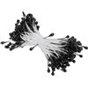 PATIKIL 3mm Doppio Teste Fiore Stame 150pz Fiore Artificiale Stame Pistillo Opaca Floreale Stame per Fai da Te Natale Cartolina Matrimonio Decorazione Nero