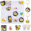 LET'S RESIN 16 stampi in silicone per ciondoli