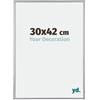 yd. Cornice 30x42 cm Argento Lucente - Cornice in Plastica Annecy | Your Decoration, Vetro acrilico antiriflesso, Montaggio a parete, Adatta per foto, poster o puzzle, Made in Holland