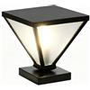 LQZCXMF Lampada da Esterno per Patio Impermeabile IP54 Decorazioni per Lampade A Colonna in E Alluminio Apparecchio di Illuminazione per Esterni A LED Stile Vintage Post cap Light