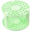 PATIKIL 1pz Portapennelli, Organizzatore di Plastica per Conservazione 49 Fori Pennelli, Supporto Rotondo per Scrivania per Artisti, Trucco, Matita, Verde