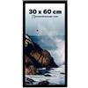 Photoframe4you - Cornice 30x60 cm in MDF con vetro acrilico - Nero Opaco