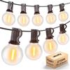 Miootly Catena Luminosa Esterno, 45M Luci da Esterno 2700k 75+2 LED G40 Lampadine, Bianco Caldo Catena Luci Esterno e Interno per Giardino Natale Terrazzo, Matrimonio