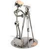 Steelman24 I Omini di Viti Geometra I Idee Regalo Originale I Soprammobili in Metallo I Modellino