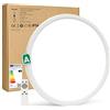 Bowfar Plafoniera Lampada da soffitto a LED, Classe di Efficienza A, 14W 3000LM Lampada da bagno con Telecomando, 3000K-6500K Impermeabile IP54 per Soggiorno Bagno Camera da letto CucinaØ40*2.5CM