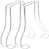 Vaguelly Supporto per Scarpe Donna in Acciaio Inossidabile 2 Pezzi Forma Curva per Esposizione e Mantenimento Scarpe Tacchi Alto Argento