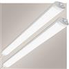 URing Plafoniera LED 120CM, Neon led 36W 3600LM Lampada Led Soffitto, IP65 Impermeabile Barra plafoniere led a soffitto per Garage Officina Ufficio Bagno Seminterrato Giardino, Bianco neutro 4000K