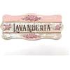 Domus Artis Targa per porta in legno Old Shabby Chic con scritta Welcomme, per decorare le porte interne di casa. La targhetta misura cm 9x21 spessore 7 millimetri, con biadesivo (Lavanderia)