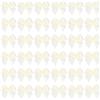 PATIKIL 1 Fiocchi Decorativi Mini 100Pz Fiocchetti per Bomboniere Mini Nastro di Raso per Applique Fai da Te Cucito Decorazione per Matrimonio Festa Crema Chiaro