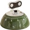YobiLife Timer da cucina magnetico, conto alla rovescia da 60 minuti, senza batterie, molla meccanica, in acciaio inox, ABS, per scrivania, cucina, studio, gestione del timer, rosso, bianco, verde (verde)