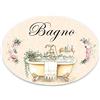 Domus Artis Targhe dietro porta shabbi chic bagno cucina cameretta (102)