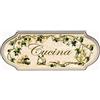 VO design Domus Artis Targa per porta cucina Shabby Chic Country Decoro Cucina, Legno ingegnerizzato, 21.5 cm x 8 cm x 1 cm
