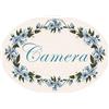Domus Artis Targhe decoro per porta ovali (camera blu)