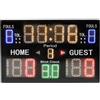 Hyuduo Tabellone Segnapunti Elettronico per Basket, Materiale ABS, Display LED a 15 Cifre, Segnapunti Alimentato a Batteria per Sport Indoor Ed Eventi