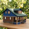 Villa in Miniatura Realistico Diorama Compatto per Collezionisti