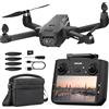 Suangrc K600GPS Drone con Fotocamera 1080P, Schermo FPV 4,5", Ritorno Automatico a Casa,