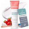 Wellnesse Idrossiapatite dentifricio sbiancante senza fluoro fragola 4 once | Per bambini, bambini piccoli o bambini, senza SLS, formula xilitolo per una delicata cura dello smalto