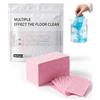 Generico 100 Pcs Pastiglie detergenti per pavimenti, Fogli detergenti multieffetto per pavimenti, Detergente concentrato multiuso solubile per parquet, piastrelle e laminato (Giallo, 11 * 7 cm)