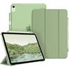 FINTIE Custodia per iPad Air 11 Pollici M4/M3/M2 (2026/2025/2024), iPad Air 5a/4a Gen 10,9" (2022/2020) con Portapenne - Sottile Leggero Opaca Trasparente Cover con Auto Sveglia/Sonno, Salvia Verde