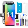 YOXINTA Per iPhone 11 Sostituzione dello schermo 6.1 pollici Display LCD 3D Touch Screen Digitizer Frame con adesivo, protezione dello schermo, A2223, A2221