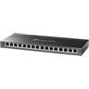 TP-Link TL-SG116E Switch 16 Porte Gigabit Unmanaged, 32Gbit/S Capacità di Switching, Schermato RJ-45, Vlan, QoS, IGMP Snooping V1/V2/V3, LAG, Mirroring delle Porte, Prevenzione del Loop, Metallo