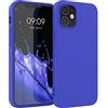 kwmobile Custodia Compatibile con Apple iPhone 12 / iPhone 12 Pro Cover - Back Case per Smartphone in Silicone TPU - Protezione Gommata - blu baltico